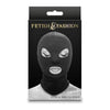 Fetish and Fashion Eyes and Mouth Hood - Black BDSM Sensory Deprivation Hood for All Genders - Adult Naughty Store