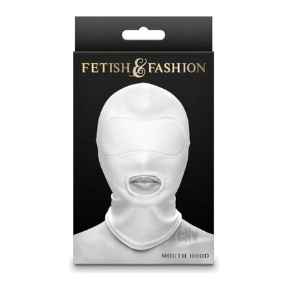Fetish and Fashion Sensory Deprivation Hood FF-001 - Unisex Nylon Mouth Hood in White
