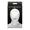 Fetish and Fashion Sensory Deprivation Hood FF-001 - Unisex Nylon Mouth Hood in White - Adult Naughty Store