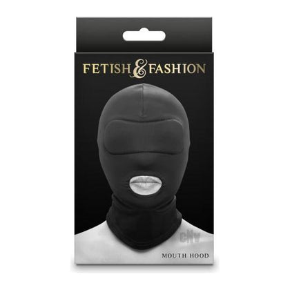 Fetish Fashion Mouth Hood Black: Fetish and Fashion Sensual Nylon Mouth Hood for Submissive Pleasure