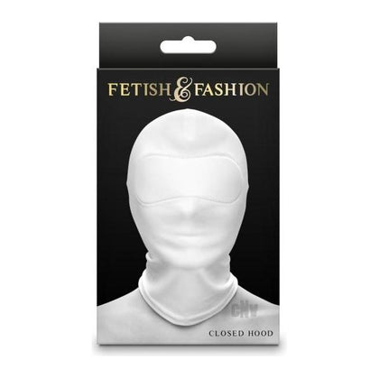Fetish & Fashion Sensory Deprivation Hood FFSDH-001 Unisex Head Cover Restraint in White