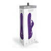 OVO K6 Flickering Rabbit Vibrator - Powerful Dual-Motor G-Spot and Clitoral Stimulation - Purple