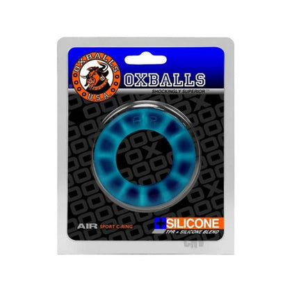 Air Airflow Cockring Space Blue - Powerful Pleasure Enhancer for Men, Model ACR-500, Vibrating Ring for Intensified Sensations, Blue