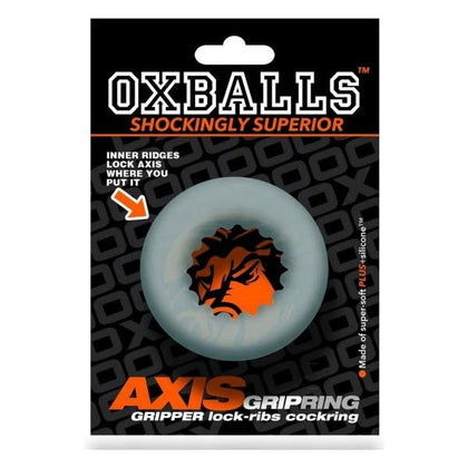 AXIS Rib Griphold Cockring - Clear Ice - Enhance Pleasure and Performance
