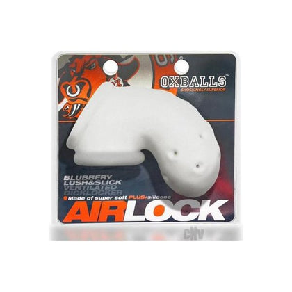 Airlock White Ice Silicone Chastity Cage - Model AL-12 - Unisex - Enhance Pleasure with Style