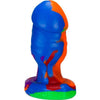 Introducing the Honcho 1 Rainbow Silicone Veiny Buttplug - Model H1RBW - Unisex Anal Pleasure - Vibrant Multicolored Delight - Adult Naughty Store