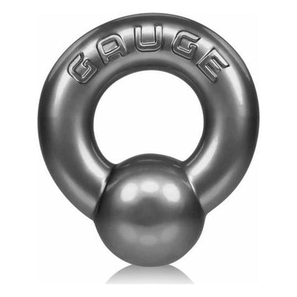 Oxballs Gauge Cock Ring Steel Silver - Premium Super Flex TPR Penis Jewelry for Enhanced Pleasure and Performance - Adult Naughty Store