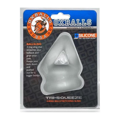 OXBALLS Tri-Squeeze Cocksling-Ballstretcher Ice - Versatile Male Pleasure Enhancer - Adult Naughty Store