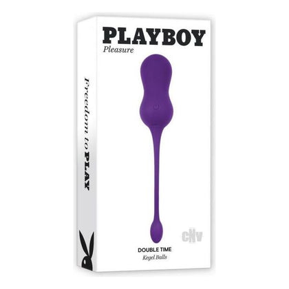 Playboy Double Time Purple Vibrating Kegel Balls - Model PT-2021 - Women's Pelvic Floor Stimulator