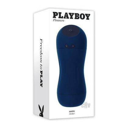 PB Gusto Blue Stroker: State-of-the-Art Suction and Vibration Pleasure Device - Model No. PB-001 - Male - Oral Stimulation - Deep Blue