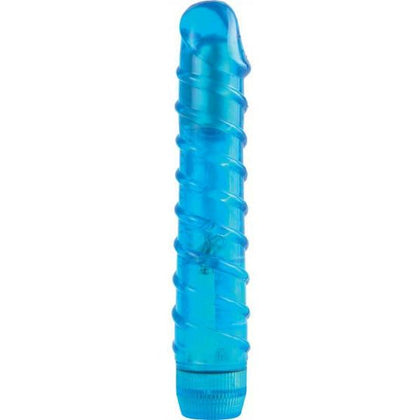 Juicy Jewels Aqua Crystal Vibrator - Model JJ-1001 - Waterproof Blue - For Unforgettable Pleasure