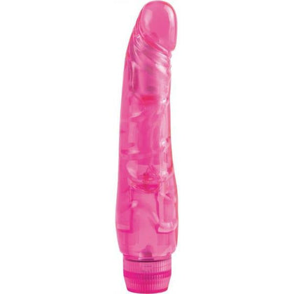 Introducing the Sensational Juicy Jewels Pink Sapphire Vibrator - Waterproof Pink - Adult Naughty Store