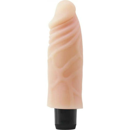 Real Pleasure Lifelike Toyz No 4 Beige Vibrating Dildo - The Ultimate Pleasure Experience for All Genders and Sensations - Adult Naughty Store