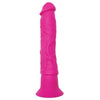 Neon Luv Touch Wall Banger Pink Vibrating Dildo - Adult Naughty Store