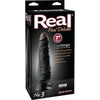 Realistic Real Feel Deluxe No 3 Wallbanger Dildo - Black 7 Inch - Male - Lifelike Pleasure Toy
