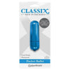 Classix Back To Basics Pocket Bullet Vibrator Blue - Powerful On-The-Go Pleasure for All Genders and Intimate Areas