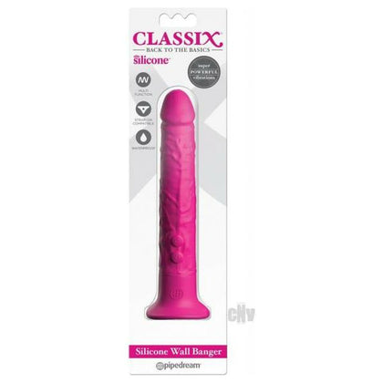 Classix Silicone Wall Banger 2.0 - Powerful Pink Suction Cup Dildo for Enhanced Pleasure