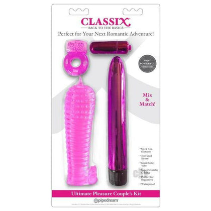 Classix Ultimate Pleasure Couples Kit Pink - Versatile Multi-Speed Vibrating Rabbit Set for Couples