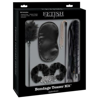 Fetish Fantasy Bondage Teaser Kit - Black, Beginner's BDSM Set for Sensual Exploration, Model: TT-001, Unisex, Pleasure for All Areas
