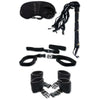 Fetish Fantasy Bedroom Bondage Kit - Complete Beginner's BDSM Set for Couples - Model BKB-5001 - Unisex - Explore Pleasure in Restraint - Black - Adult Naughty Store