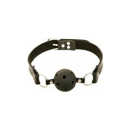 Fetish Fantasy Breathable Ball Gag - Deluxe Bondage Toy for Submissive Pleasure - Model BGS-2000 - Unisex - Enhanced Comfort - Black - Adult Naughty Store