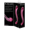 Introducing the Exquisite Icicles No. 69 Pink Glass Massager: A Luxurious Pleasure Wand for Unforgettable Moments - Adult Naughty Store