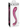 Introducing the Exquisite Icicles No. 69 Pink Glass Massager: A Luxurious Pleasure Wand for Unforgettable Moments - Adult Naughty Store