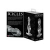 Icicles No 72 Clear Glass Massager - Luxury Hand Blown Erotic Wand for Sensual Pleasure - Unisex G-Spot and Prostate Stimulation - Transparent