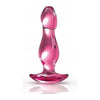 Icicles No 73 Pink Glass Massager - Luxurious Hand Blown Glass Pleasure Wand for Women - Elegant Pink Glass Toy for Intimate Pleasure - Adult Naughty Store