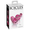 Icicles No 75 Pink Glass Massager - Luxurious Handcrafted Hypoallergenic Pleasure Wand for Women - Adult Naughty Store