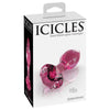 Pipedream Icicles No 79 Pink Glass Massager Gem End - Exquisite Pleasure for Her - Adult Naughty Store