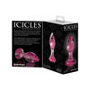 Pipedream Icicles No 79 Pink Glass Massager Gem End - Exquisite Pleasure for Her - Adult Naughty Store