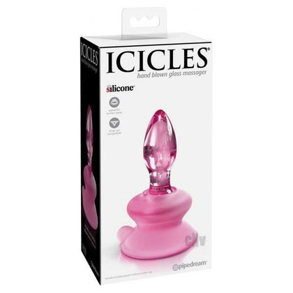 Icicles No. 90 Pink Glass Anal Plug - Intense Pleasure for Him or Her - Adult Naughty Store