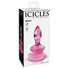 Icicles No. 90 Pink Glass Anal Plug - Intense Pleasure for Him or Her - Adult Naughty Store