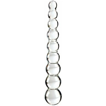 Icicles No 2 Glass Anal Beads - Exquisite Handcrafted Pleasure for Anal Stimulation - Model 2 - Unisex - Sensational Backdoor Delight - Clear
