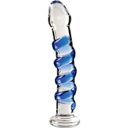 Icicles No 5 Glass Dong 7 Inches Clear - Luxurious Hand-Blown Glass Pleasure Wand for Intense Sensations and Lasting Satisfaction
