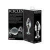 Icicles No 25 Glass Anal Plug - Luxurious Hand-Blown Clear Glass Anal Pleasure Toy for Unisex Delights - Adult Naughty Store