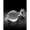 Icicles No 25 Glass Anal Plug - Luxurious Hand-Blown Clear Glass Anal Pleasure Toy for Unisex Delights - Adult Naughty Store