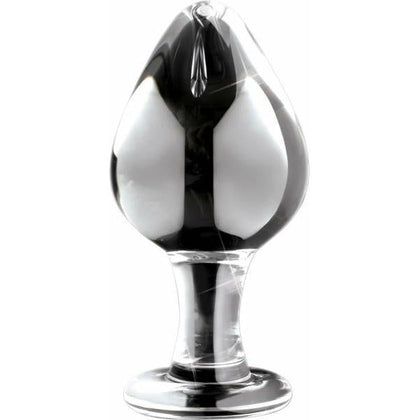 Icicles No 25 Glass Anal Plug - Luxurious Hand-Blown Clear Glass Anal Pleasure Toy for Unisex Delights - Adult Naughty Store