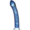 Icicles No 29 Textured Glass Dildo - Handcrafted Luxury Pleasure Toy for G-Spot and Prostate Stimulation - Elegant Ribbed Design - Unisex - 7 Inches Length - Hypoallergenic - Phthalates Free  - Adult Naughty Store