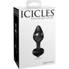 Icicles No 44 Glass Anal Plug - Black: The Ultimate Luxury for Sensual Anal Pleasure - Adult Naughty Store