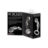 Icicles No 46 Glass Butt Plug Clear - Luxurious Hand-Blown Glass Anal Toy for Explosive P-Spot Stimulation - Unleash Pleasure with Style and Elegance - Adult Naughty Store