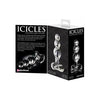 Icicles No 47 Hand-Blown Glass Anal Plug for Sensual Pleasure - Clear - Adult Naughty Store