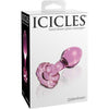 Icicles No 48 Glass Butt Plug - Pink: The Exquisite Pleasure Enhancer for Anal Play - Adult Naughty Store