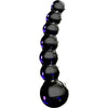 Icicles No 66 Glass Massager - Black, Hand Blown Luxury Pleasure Wand for G-Spot and P-Spot Stimulation - Adult Naughty Store