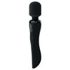 Wanachi Body Recharger WR-500 Silicone Wand Massager - Intense Vibrations for All Genders - Full Body Pleasure - Sleek Black - Adult Naughty Store