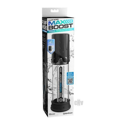 Pump Worx Max Boost Black Penis Pump for Men - Enhance Performance and Reclaim Confidence