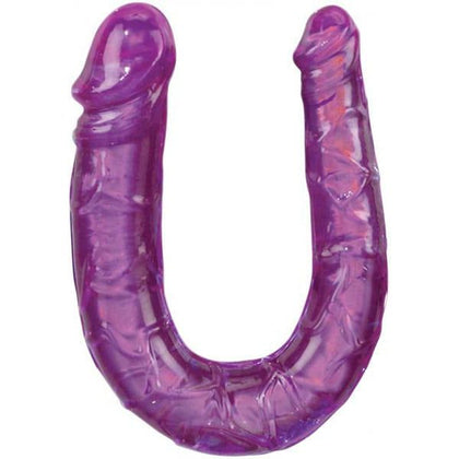 Introducing the Sensual Pleasure Dual Stimulator - The Ultimate 12-Inch Purple Vibrator for Simultaneous Vaginal and Anal Stimulation