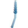 Introducing the Exquisite Pleasure Jelly Fun Flex Anal Wand 9.5 Inches - Blue - Adult Naughty Store