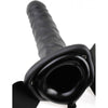 Introducing the Fetish Fantasy Vibrating Hollow Strap On Black 8 Inches: The Ultimate Pleasure Powerhouse